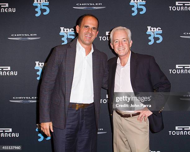 Marcus Lemonis and Eric Schurenberg attend Inc. Magazine 35th Anniversary Party at Tourneau Time Machine on September 9, 2014 in New York City.