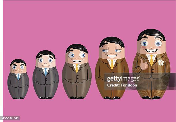 russian dolls - matryoshka dolls stock illustrations