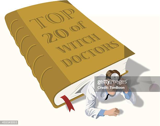 witch doctor - frustrated doctor stock illustrations