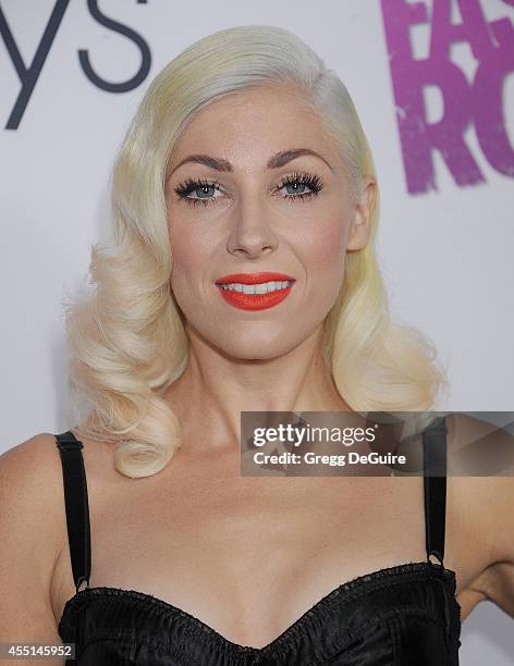 Singer Bonnie McKee arrives at Macy's Passport Glamorama "Fashion Rocks" at Create Nightclub on September 9, 2014 in Los Angeles, California.