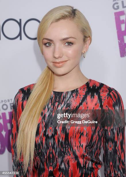 Actress Peyton List arrives at Macy's Passport Glamorama "Fashion Rocks" at Create Nightclub on September 9, 2014 in Los Angeles, California.