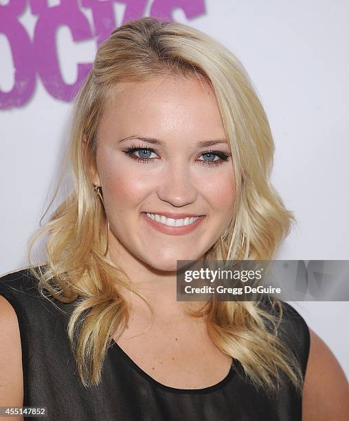 Actress Emily Osment arrives at Macy's Passport Glamorama "Fashion Rocks" at Create Nightclub on September 9, 2014 in Los Angeles, California.