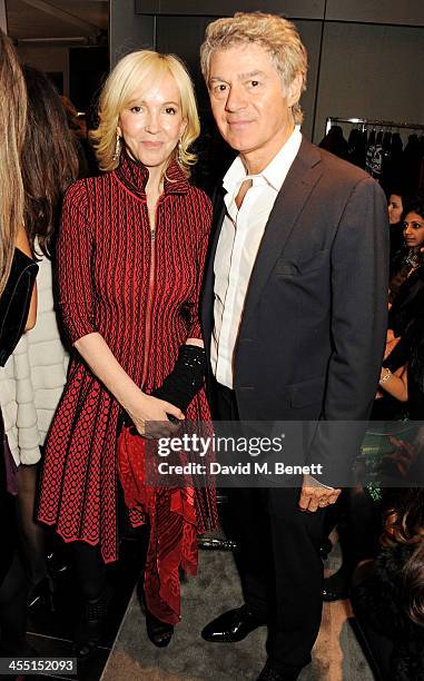 Sally Greene and John Frieda attend the ESCADA/Harper's Bazaar book reading with Fatima Bhutto, reading from her novel "The Shadow Of The Crescent...