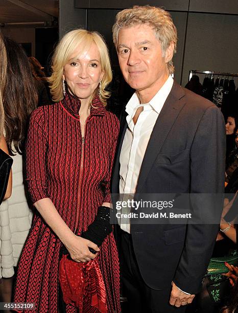 Sally Greene and John Frieda attend the ESCADA/Harper's Bazaar book reading with Fatima Bhutto, reading from her novel "The Shadow Of The Crescent...