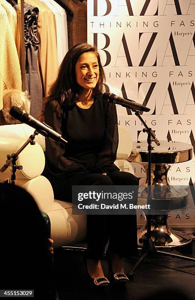 Fatima Bhutto speaks at the ESCADA/Harper's Bazaar book reading with Fatima Bhutto, reading from her novel "The Shadow Of The Crescent Moon", at the...