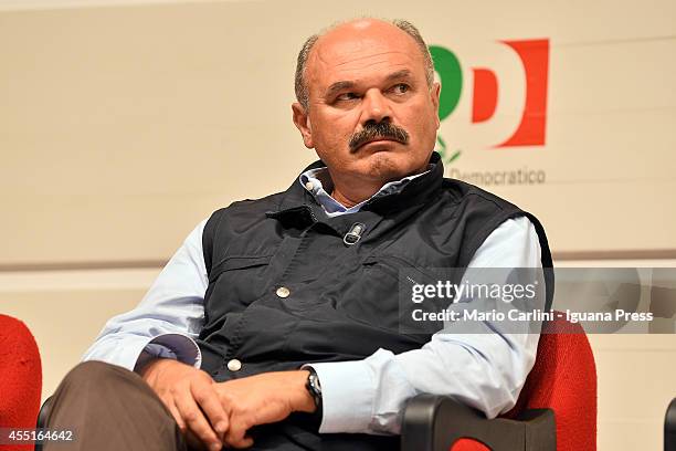 Natale ' Oscar ' Farinetti President of Eatitaly attends the Festa Nazionale dell'Unità at Parco Nord on September 3, 2014 in Bologna, Italy.