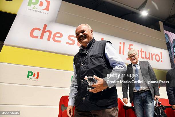 Natale ' Oscar ' Farinetti President of Eatitaly attends the Festa Nazionale dell'Unità at Parco Nord on September 3, 2014 in Bologna, Italy.