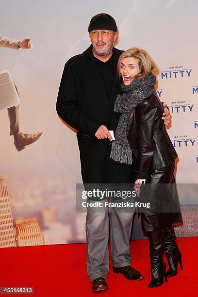 Hans-Werner Olm and Cornelia Utz attend 'The Secret Life Of Walter Mitty' German Premiere on December 11, 2013 in Berlin, Germany.