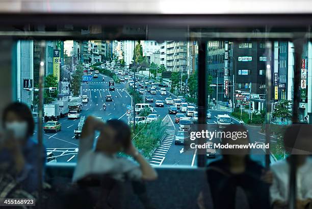 seeing city scenery through the train window 02 - railroad car stock pictures, royalty-free photos & images