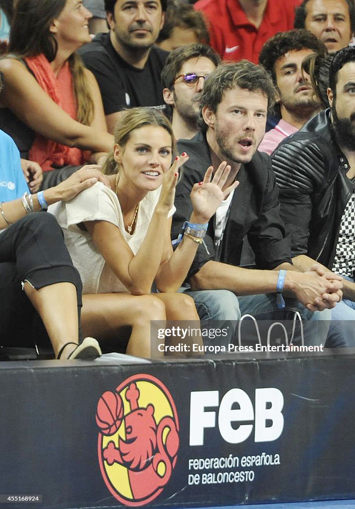 King Felipe VI of Spain Attends Spain vs Argentina Basketball Match