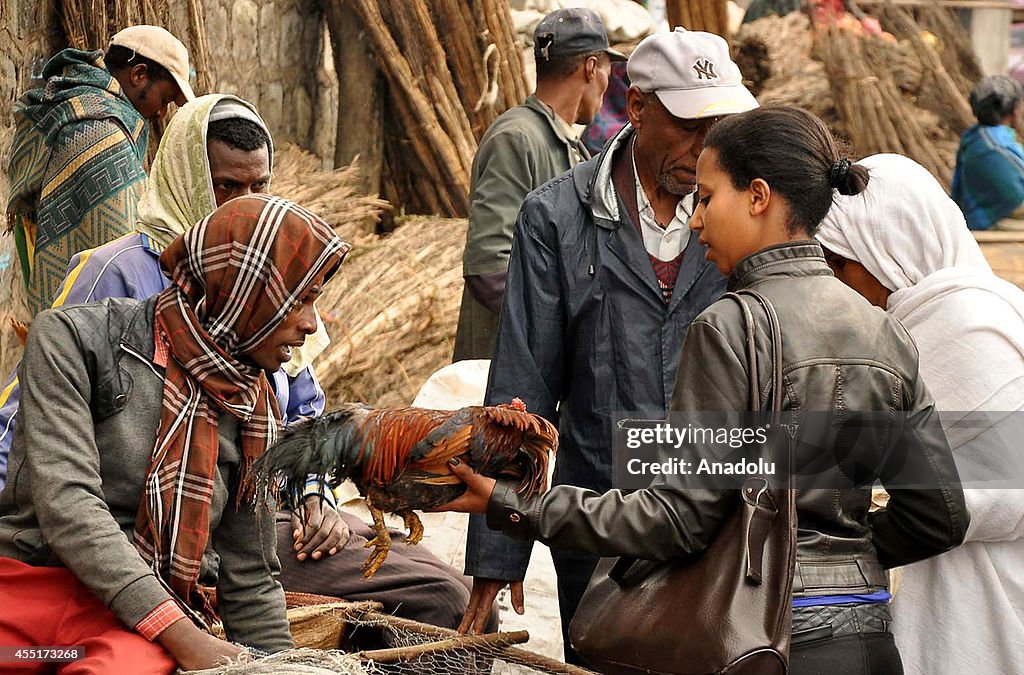 Ethiopian new year preparations in Addis Ababa