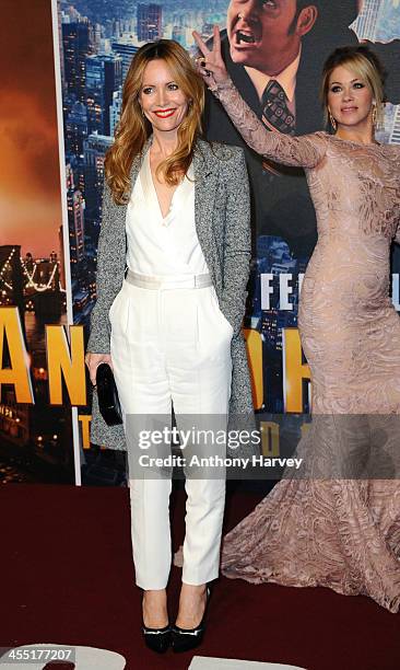 Leslie Mann and Christina Applegate attend the UK premiere of "Anchorman 2: The Legend Continues" at Vue West End on December 11, 2013 in London,...