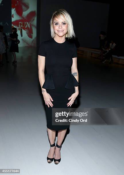 Taryn Manning attends the Deola Sagoe / Clan fashion show during Mercedes-Benz Fashion Week Spring 2015 at The Salon at Lincoln Center on September...