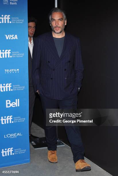 Director Andrea Di Stefano speaks onstage at "Escobar: Paradise Lost" Press Conference during the 2014 Toronto International Film Festival at TIFF...