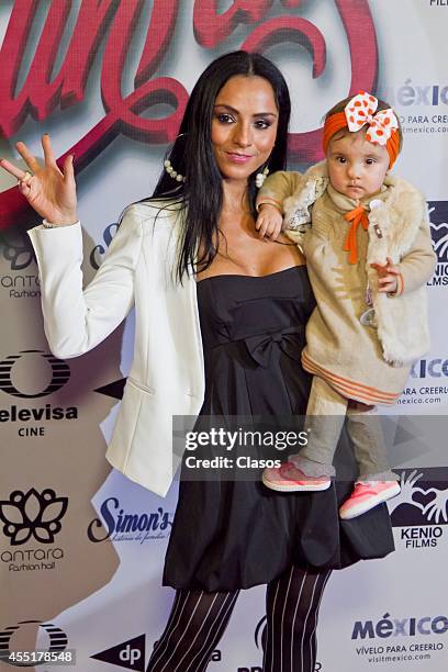 Ivonne Montero during the red carpet of the mexican movie Cantinflas at Cinemex Antara on September 9, 2014 in Mexico City, Mexio.