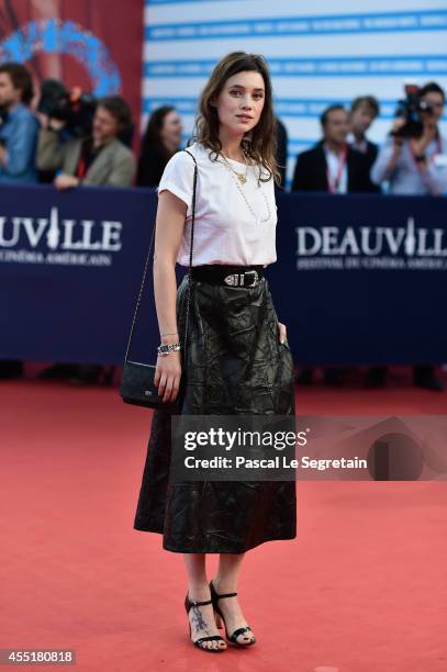 Astrid Berges-Frisbey attends "Before I Go To Sleep" Premiere on September 10, 2014 in Deauville, France.