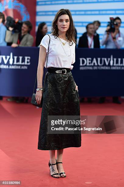 Astrid Berges-Frisbey attends "Before I Go To Sleep" Premiere on September 10, 2014 in Deauville, France.