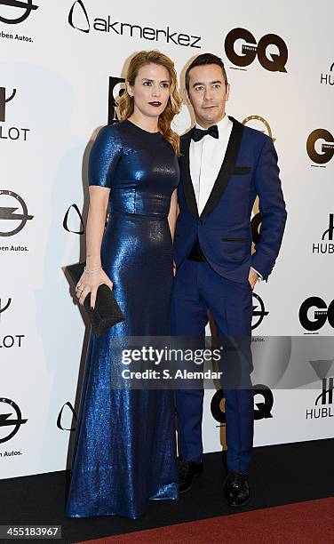 Canan Ozdemir and Anthony Doucet attend the GQ Turkey Men of the Year awards at Four Seasons Bosphorus Hotel on December 11, 2013 in Istanbul, Turkey.