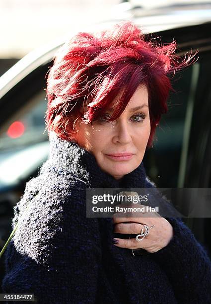 Sharon Osbourne is seen in Soho on December 11, 2013 in New York City.