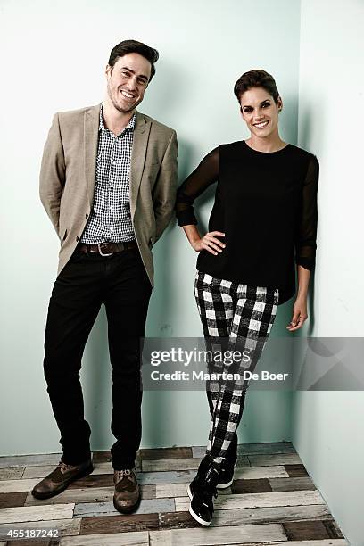 Actor Jeff Roop and actress Missy Peregrym pose for a portrait during the 2014 Toronto International Film Festival on September 10, 2014 in Toronto,...