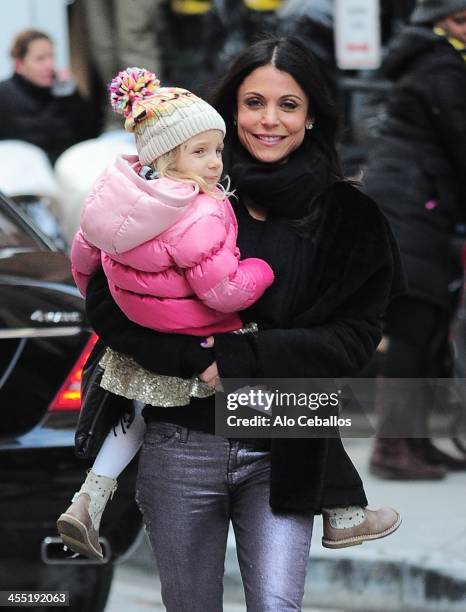 Bethenny Frankel and Bryn Hoppy are seen in Tribeca on December 11, 2013 in New York City.