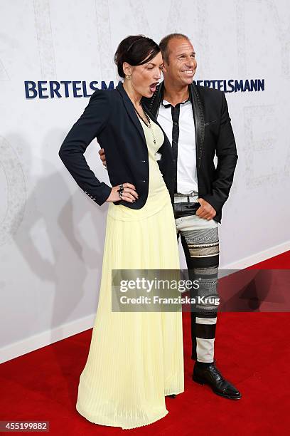 Mila Wiegand and Kai Ebel attend the Bertelsmann Summer Party at the Bertelsmann representative office on September 10, 2014 in Berlin, Germany.