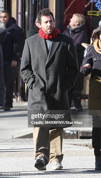 Actor Adam Sandler is seen on December 11, 2013 in New York City.