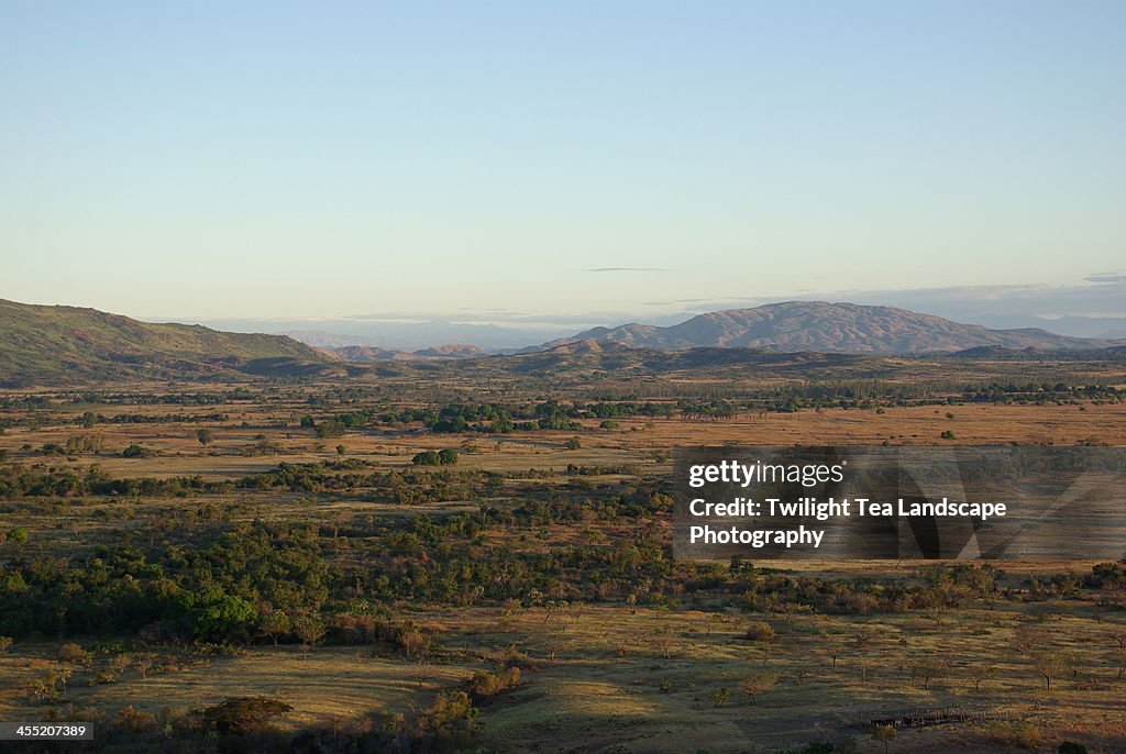 Madagascar, view south from Ankarana plateau