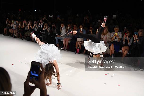 General view of atmosphere during the Betsey Johnson runway show at Mercedes-Benz Fashion Week Fall 2014 on September 10, 2014 in New York City.