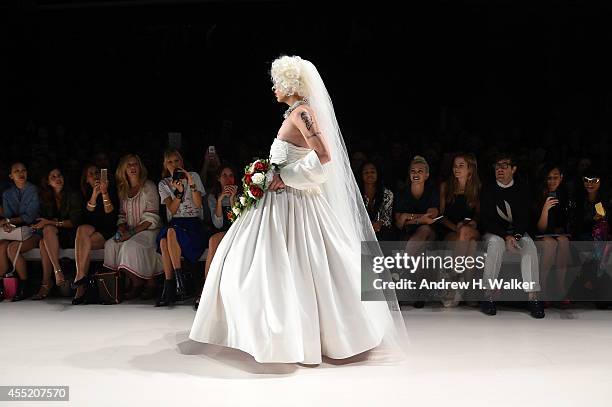 General view of atmosphere during the Betsey Johnson runway show at Mercedes-Benz Fashion Week Fall 2014 on September 10, 2014 in New York City.