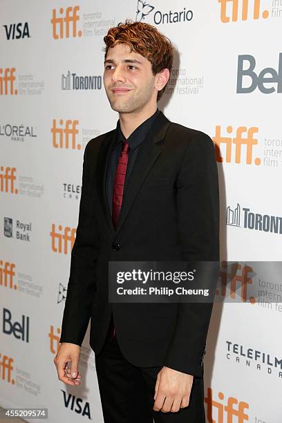 Actor Xavier Dolan attends the "Elephant Song" premiere during the 2014 Toronto International Film Festival at Isabel Bader Theatre on September 10,...