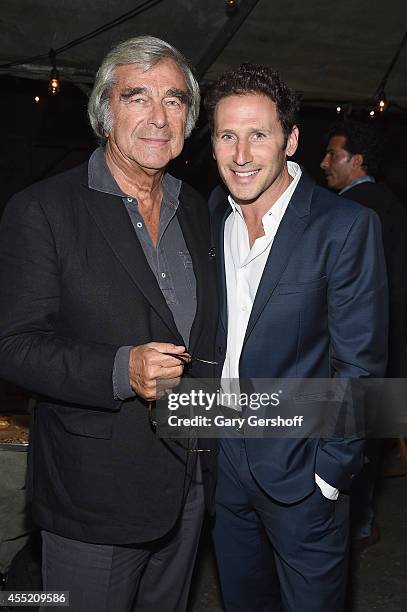 Jerry Lauren, father of designer Greg Lauren and actor Mark Feuerstein attend the Greg Lauren presentation during Mercedes-Benz Fashion Week Spring...