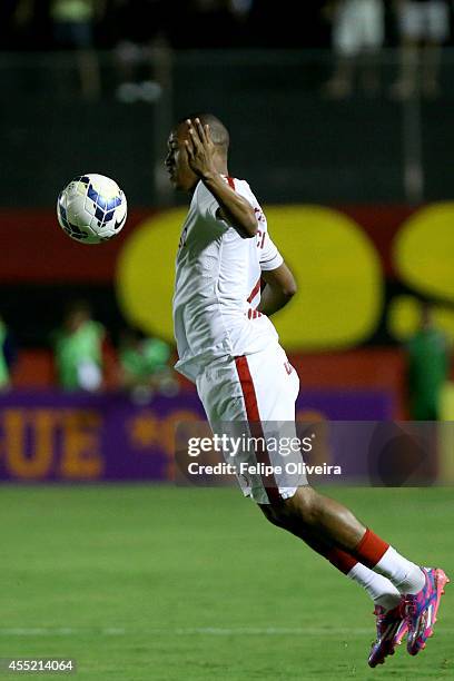 Fabricio of Internacional in action during the match between Vitoria and Internacional as part of Brasileirao Series A 2014 at Estadio Manoel...