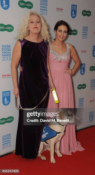 Debbie Douglas and Lydia Bright attends the Guide Dogs UK Annual Awards 2013 at the London Hilton on December 11, 2013 in London, England.