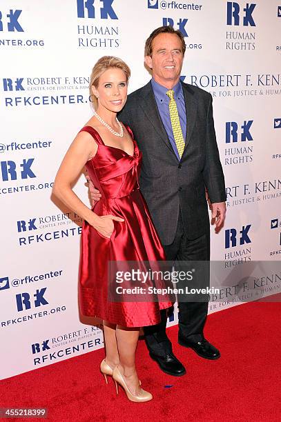 Actress Cheryl Hines and Robert F. Kennedy Jr. Attend Robert F. Kennedy Center For Justice And Human Rights 2013 Ripple Of Hope Awards Dinner at New...