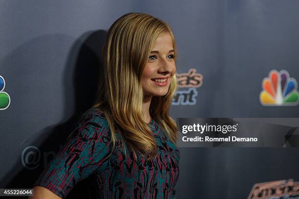 Jackie Evancho attends "America's Got Talent" season 9 post show red carpet event at Radio City Music Hall on September 10, 2014 in New York City.