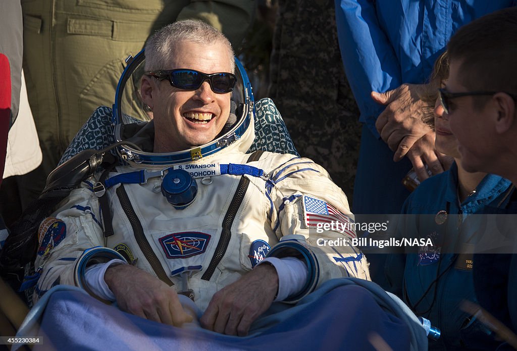 Space Station Crew Members Return To Earth