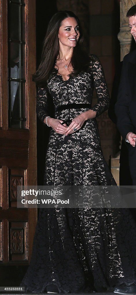 The Duke And Duchess Of Cambridge Attend Screening of David Attenborough's Natural History Museum Alive 3D
