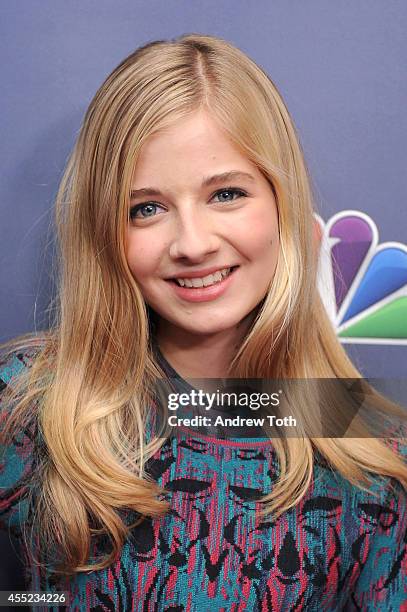 Singer Jackie Evancho attends "America's Got Talent" season 9 post show red carpet event at Radio City Music Hall on September 10, 2014 in New York...