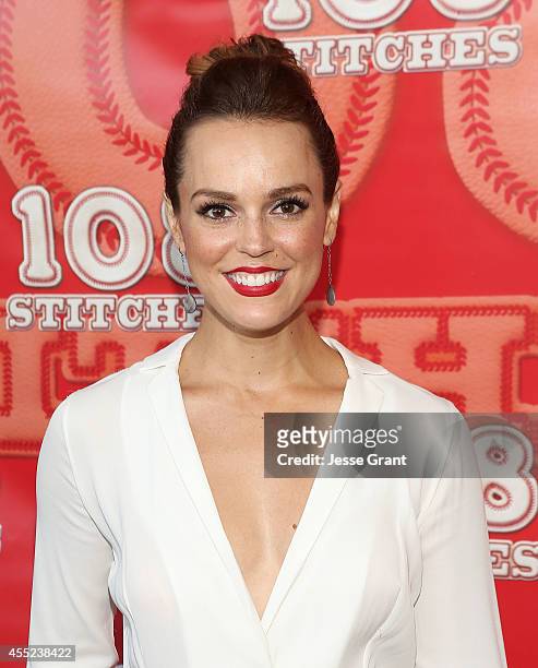 Actress Erin Cahill attends the "108 Stitches" Screening Party Screening Party held at Harmony Gold Theatre on September 10, 2014 in Los Angeles,...