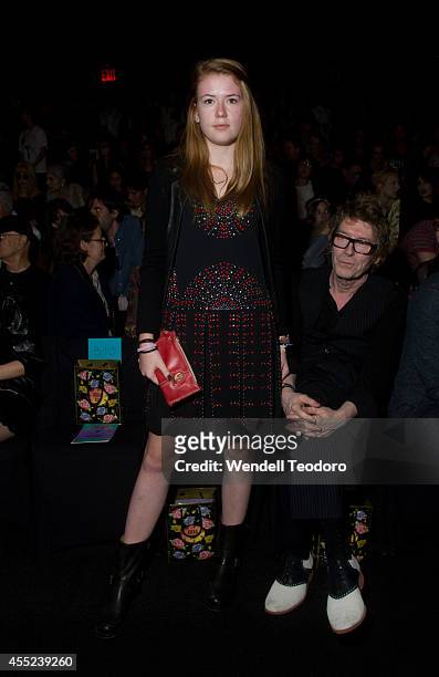 Maggie Mozart Butler attends Anna Sui during Mercedes-Benz Fashion Week Spring 2015 at The Theatre at Lincoln Center on September 10, 2014 in New...