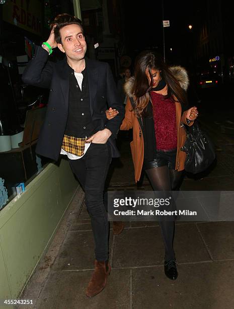 Nick Grimshaw at the Groucho club on December 11, 2013 in London, England.
