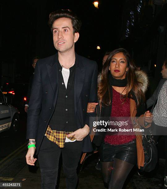 Nick Grimshaw at the Groucho club on December 11, 2013 in London, England.