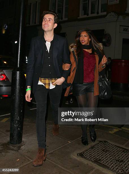 Nick Grimshaw at the Groucho club on December 11, 2013 in London, England.