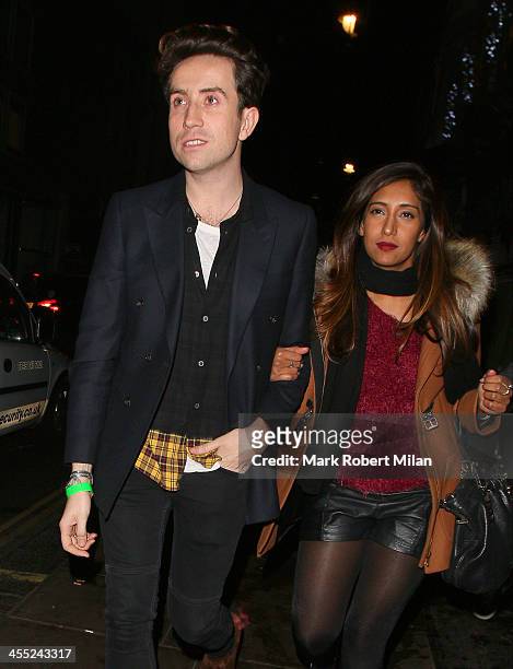 Nick Grimshaw at the Groucho club on December 11, 2013 in London, England.