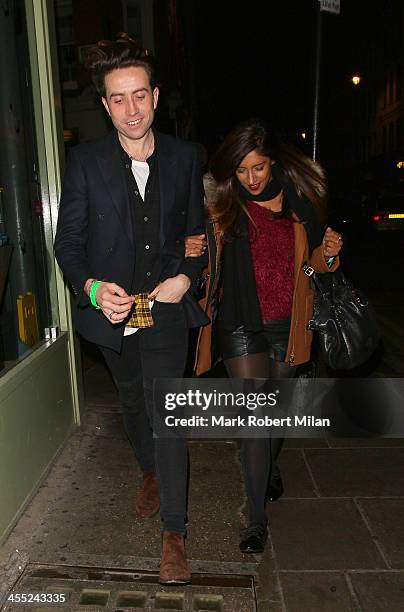 Nick Grimshaw at the Groucho club on December 11, 2013 in London, England.