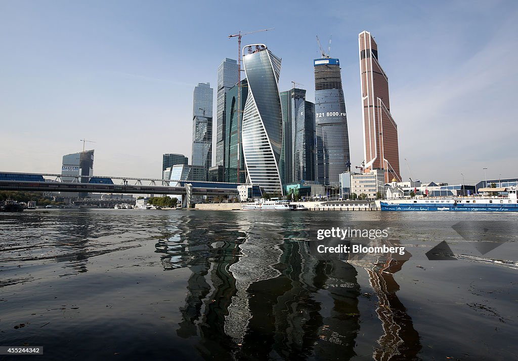 Russia's Moscow City Financial District Ahead Of Rates Decision