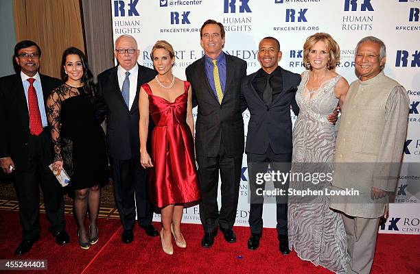 Singer Monica Yunus, RFK Ripple of Hope Award Honoree John Boyer, Actress Cheryl Hines, Robert F. Kennedy Jr., RFK Ripple of Hope Award Honoree...