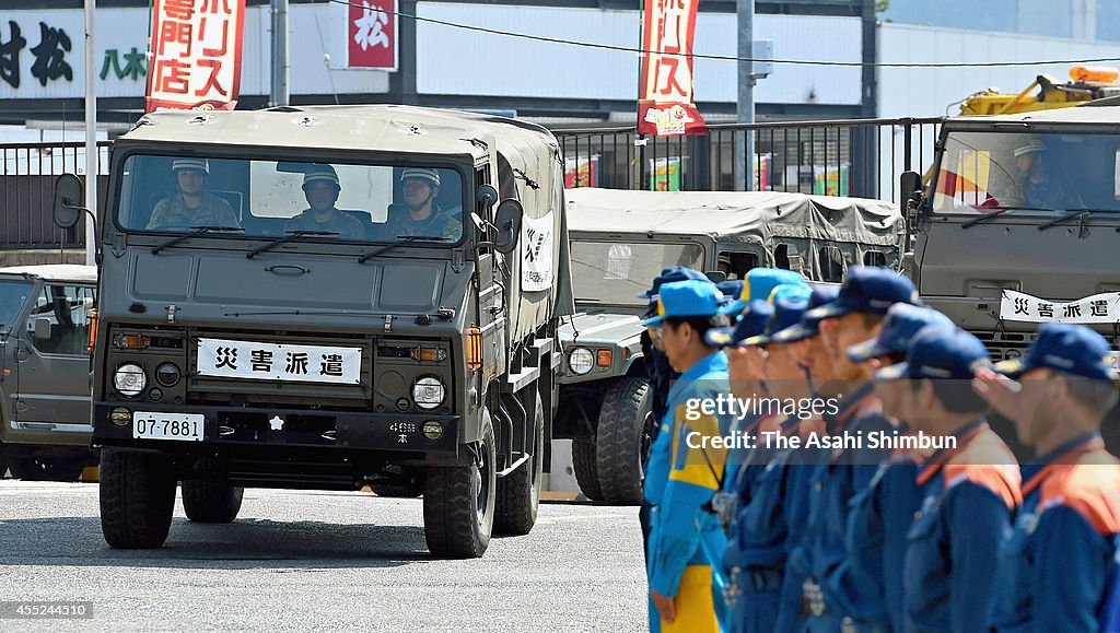 JGSDF Withdraw From Rescue Operation Three Weeks After landslide