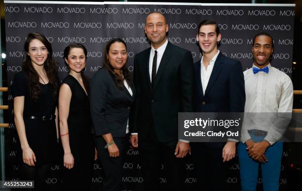 Derek Jeter and Juilliard students attend Movado Hosts A Special Event At The Juilliard School For Derek Jeter's Turn 2 Foundation at the Juilliard...
